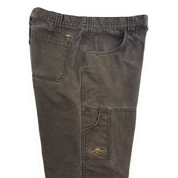 Arborwear Mens Tree Climber Pants Sz 34x31 Double Knee Canvas Workwear Utility - Picture 2 of 10